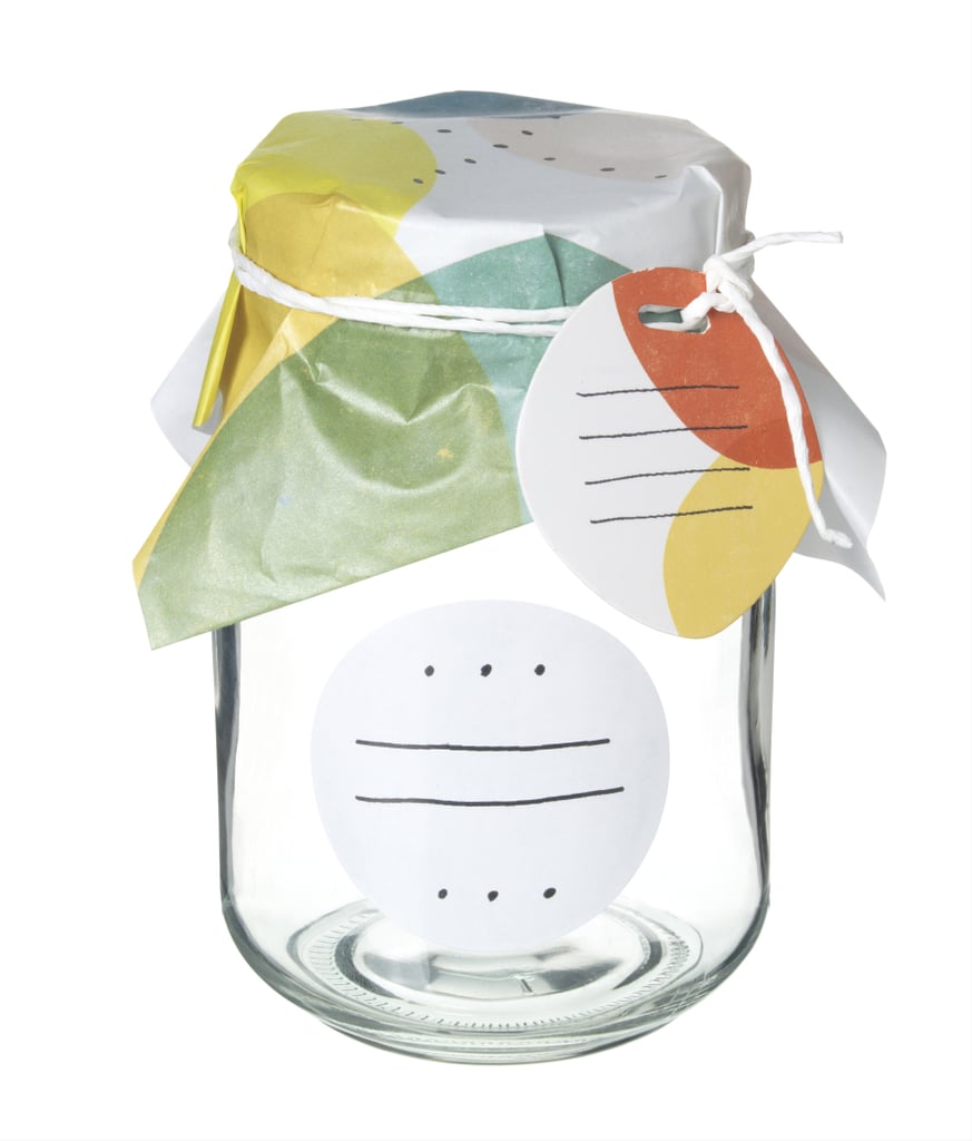 Hemsmak jars with lids ($3 for two), when paired with Ikea's labels ($3 for 14), are perfect for storing spices and cooking essentials.