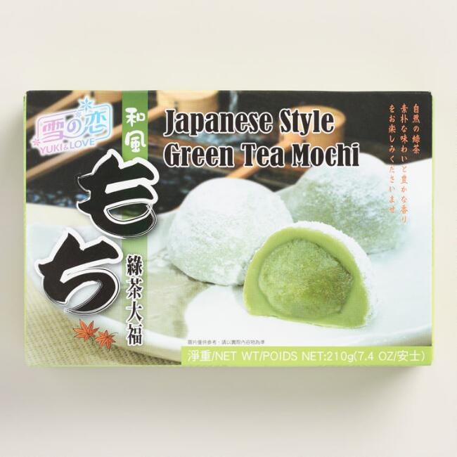 Green Tea Mochi ($18 for a set of six)
