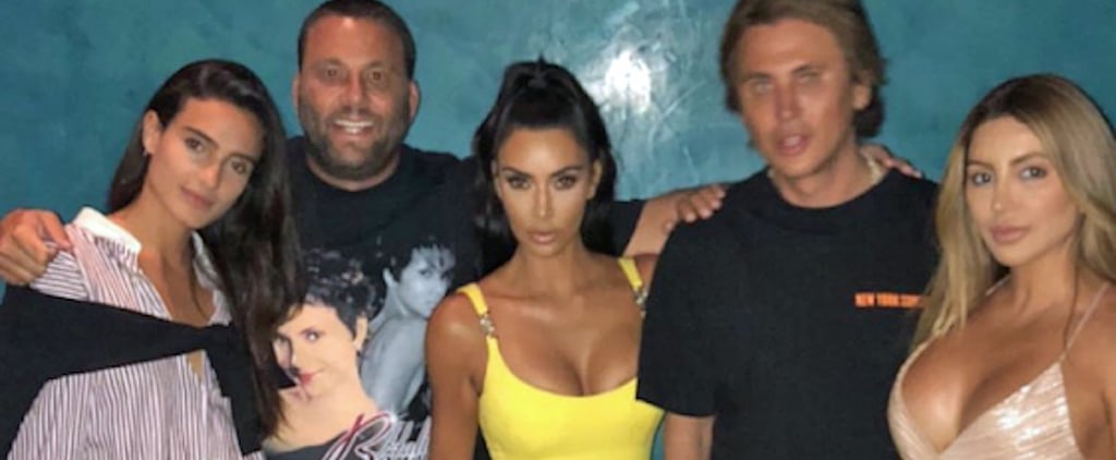 Kim Kardashian Yellow Vintage Versace Dress 2018