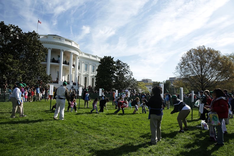 And the South Lawn was full of egg-rolling little ones.