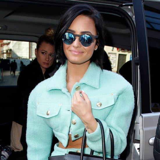 Demi Lovato Wears Leather Jacket