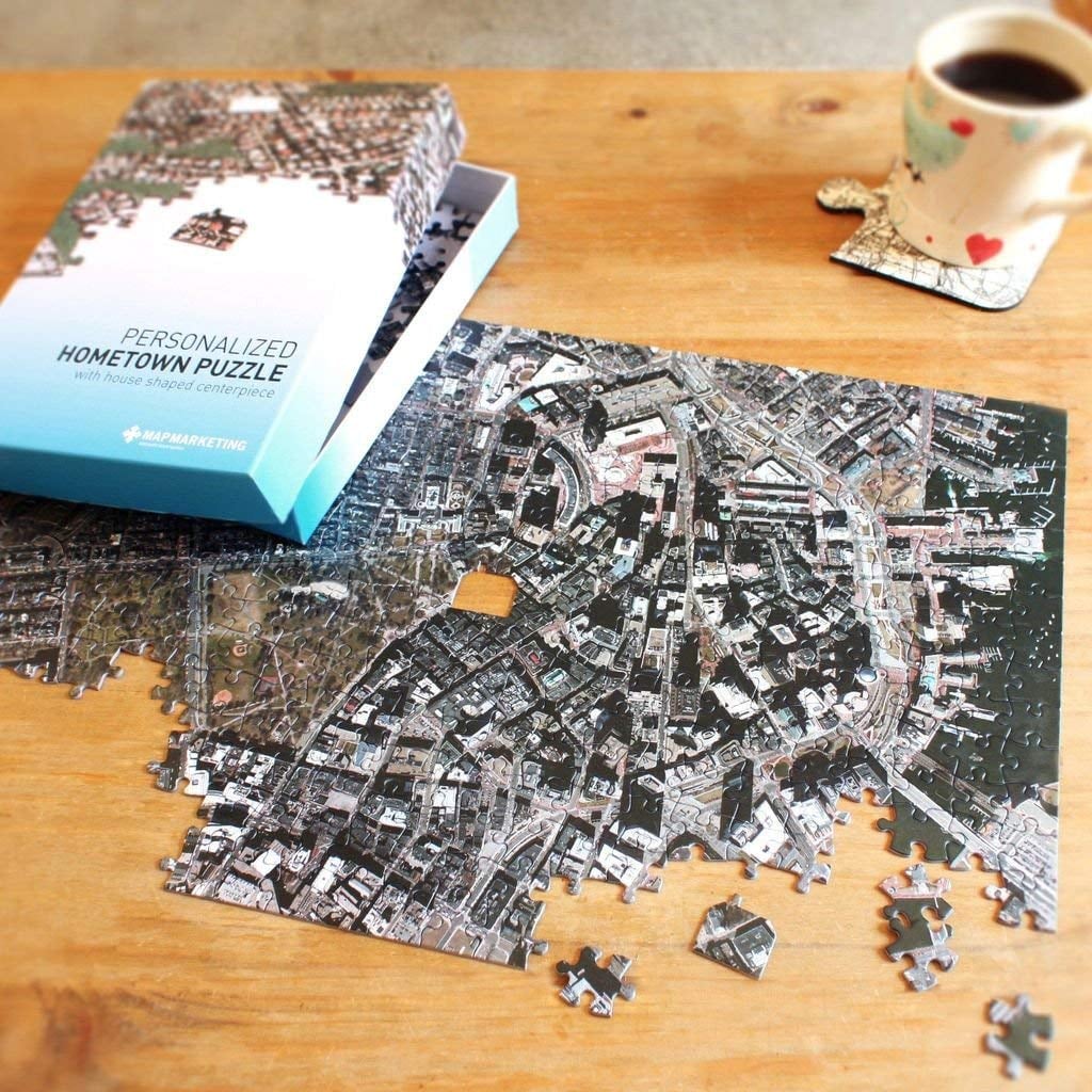 Personalized 'My Hometown' Map Jigsaw Puzzle