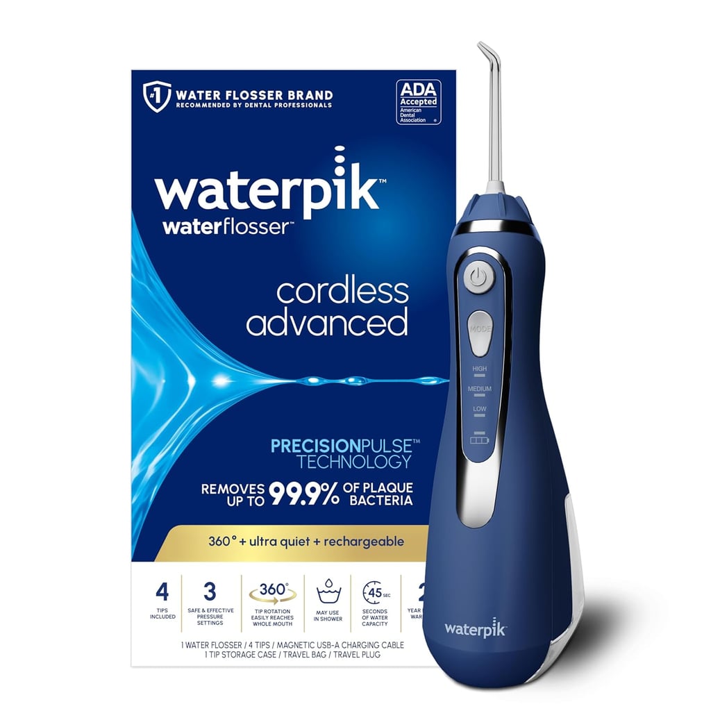 Waterpik Cordless Advanced 2.0 Water Flosser ($57, originally $100)
Trust us: you'll want to add the Waterpik flosser to your dental routine. It boasts 10 settings, including massage mode to stimulate your gums, as well as a timer to help you track your flossing time. The bottom line? Your dentist will be impressed.