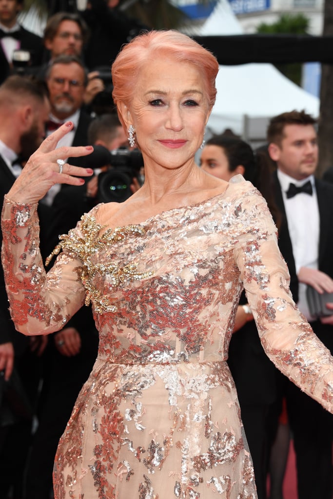 Helen Mirren Pink Hair at Cannes Film Festival