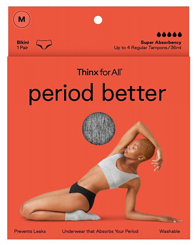 Thinx Reusable Period Underwear, Super Absorbency, Extra Large