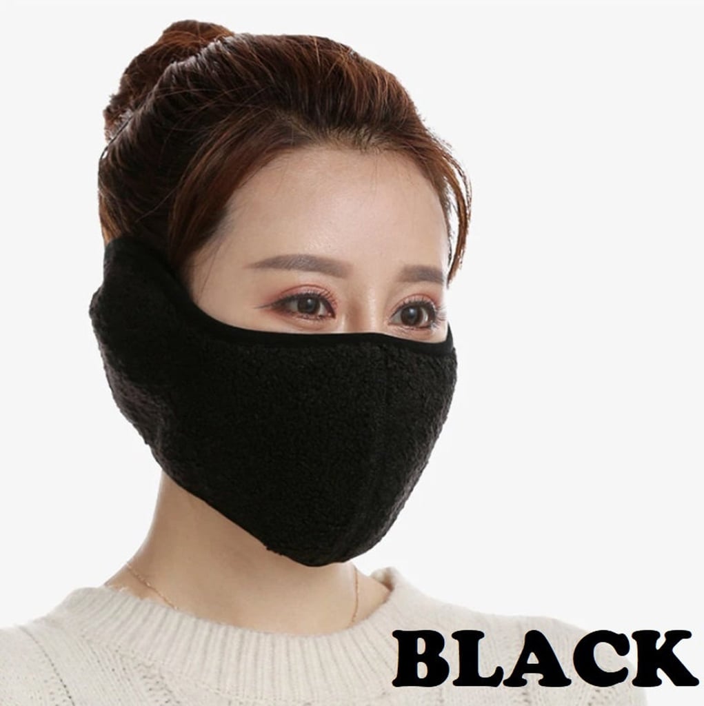 Winter Face Mask Cover Ear Wrap-band with Velcro Thinner