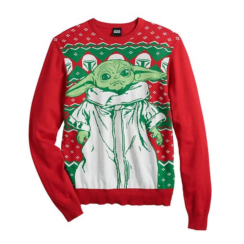 Cincinnati Bengals Cute Baby Yoda Grogu Holiday Party 2022 Ugly Christmas  Sweater –