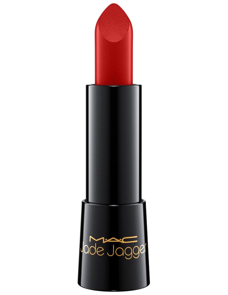 MAC x Jade Jagger Mineralize Rich Lipstick in Rolling Red