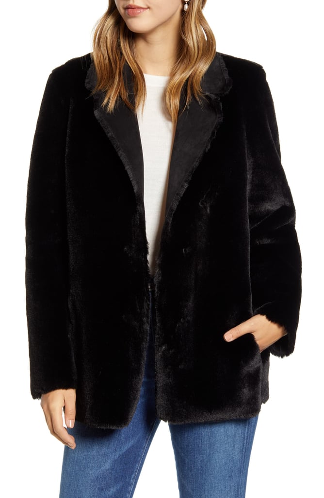 Rachel Parcell Reversible Faux Shearling Coat