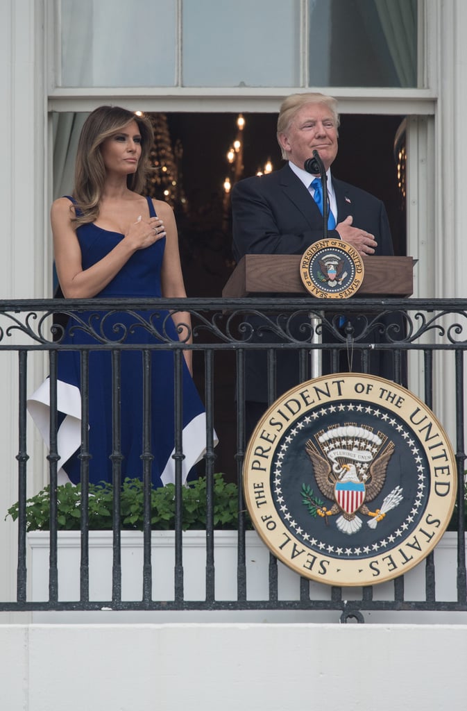 Melania Trump Esteban Cortazar Dress July 4 2017