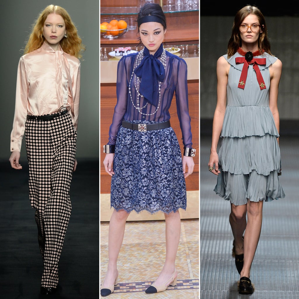 Tying Up Loose Ends Fall Fashion Trends 2015 Runway POPSUGAR