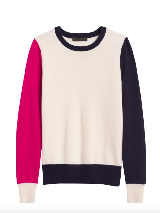 Cashmere Color-Blocked Sweater