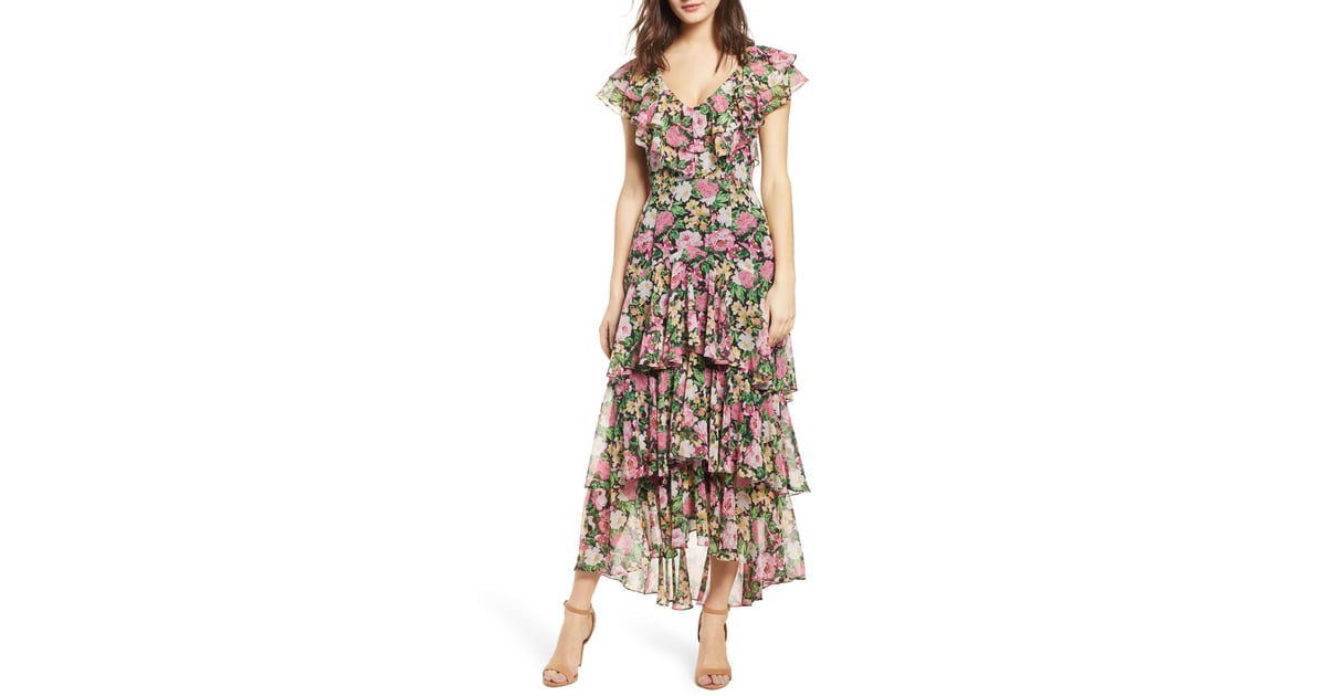 Wayf Chelsea Tiered Ruffle Maxi Dress 