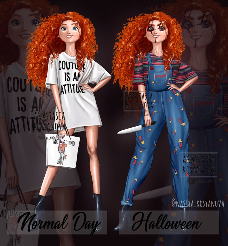 Disney's Merida as Chucky From Child's Play