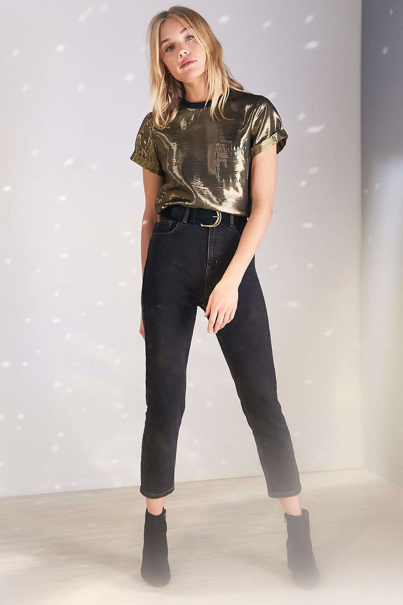 Silence + Noise Sparkle Sequin Top