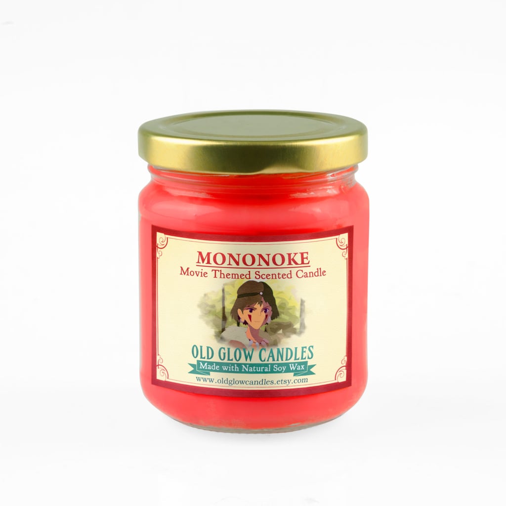 Princess Mononoke Inspired Candle — Woodland Lagoon, Fresh Pine, and Forest Oak Scent ($15)