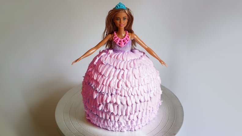 barbie cake: finished recipe