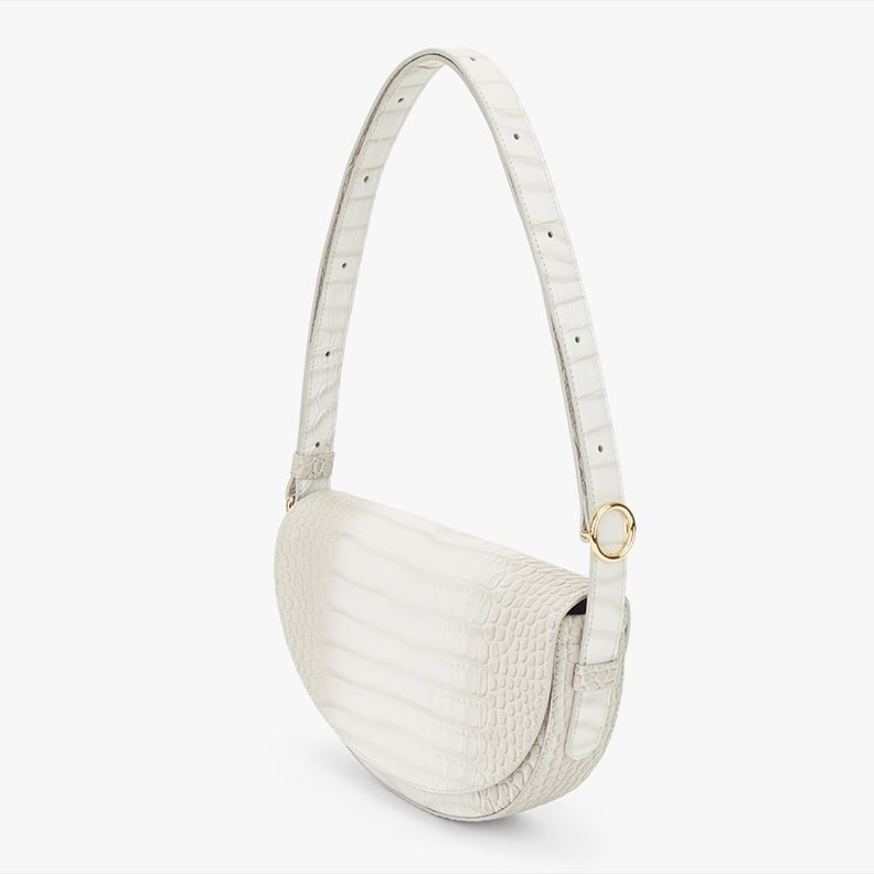 Cuyana Croc-Embossed Half-Moon Mini Bag