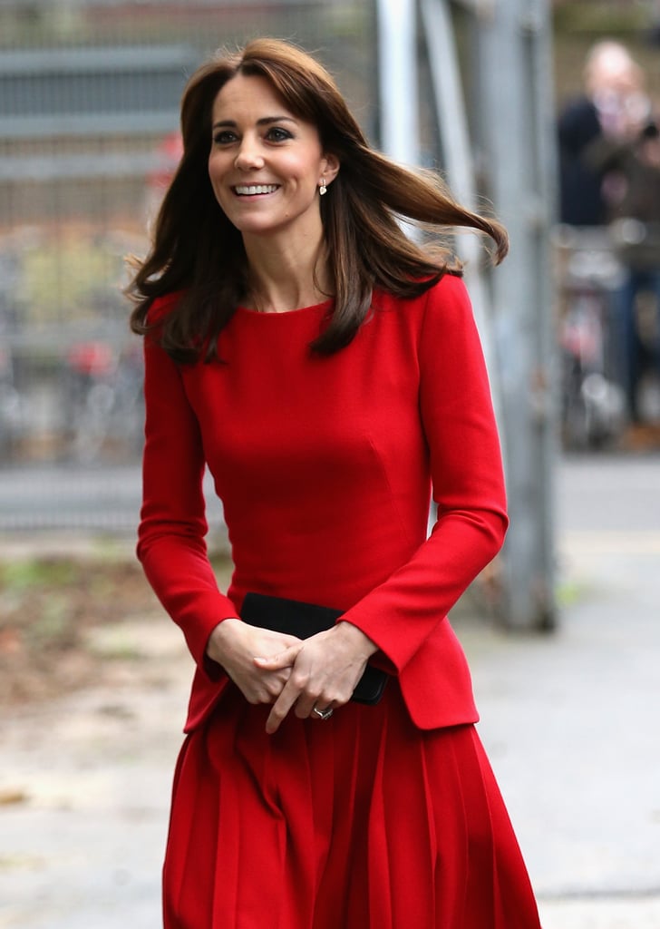 Kate's look was holiday-party-ready.