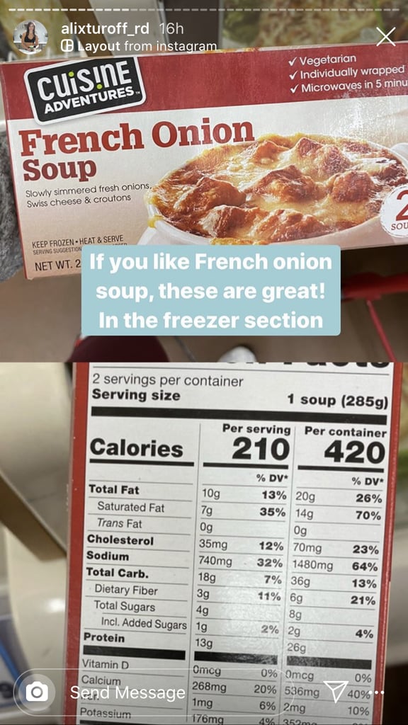 TJ's Cuisine Adventures French Onion Soup ($5)