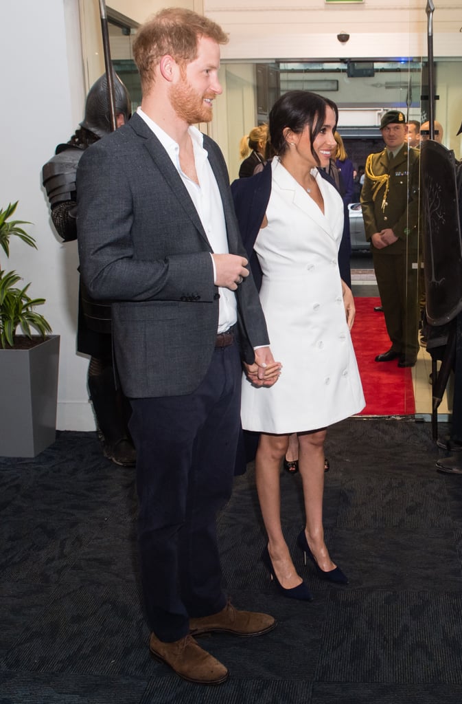 Kylie Jenner and Meghan Markle White Blazer Dress