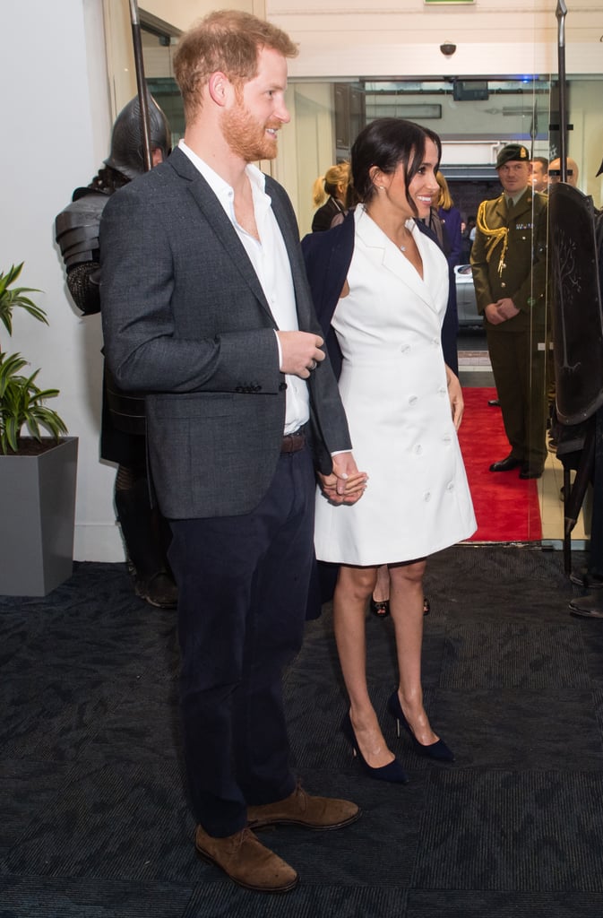 Meghan markle white blazer dress on sale