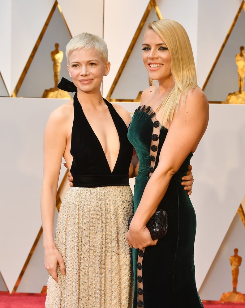 Michelle Williams and Busy Philipps at the 89th Annual Academy Awards (2017)