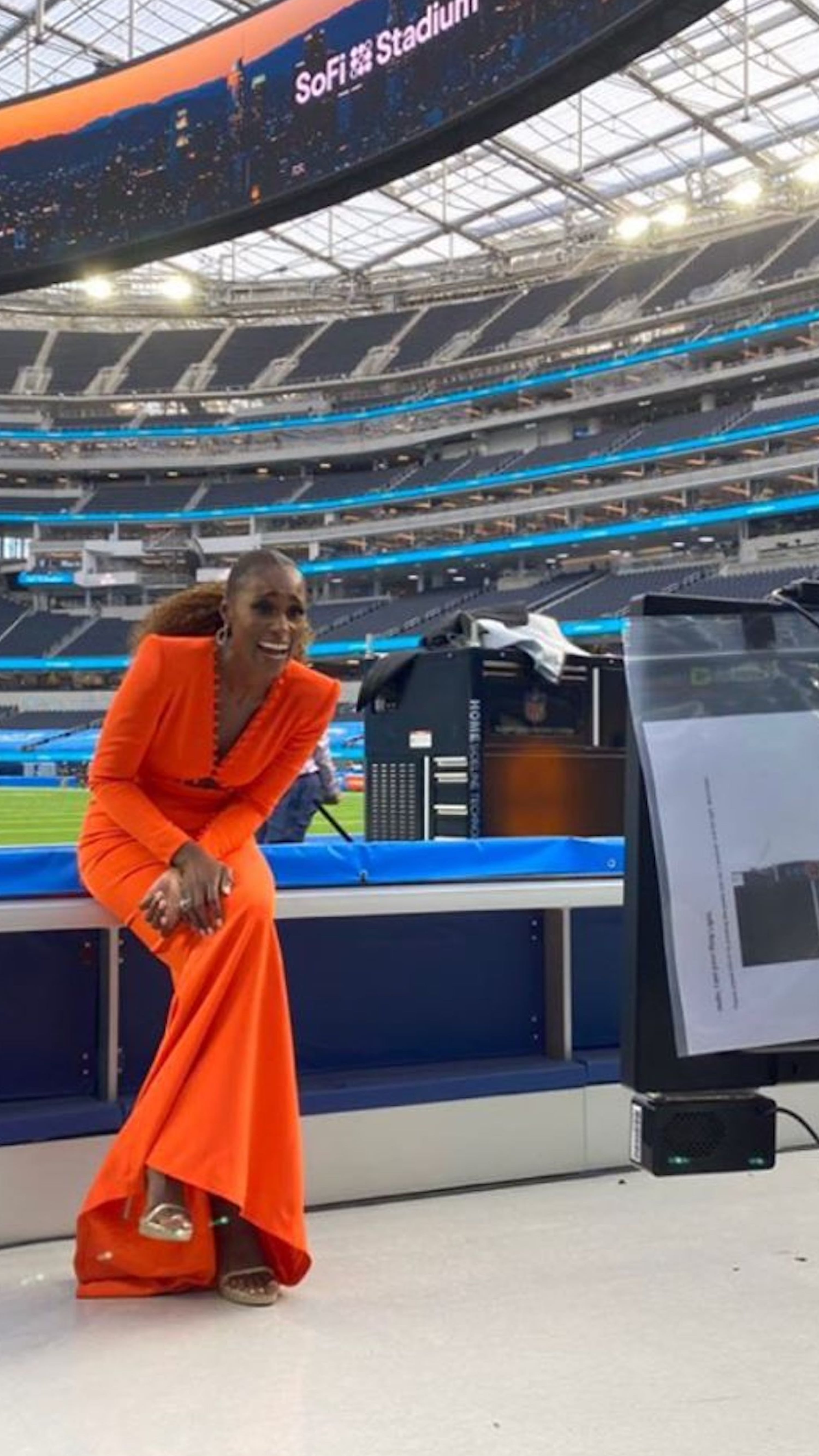 issa rae orange dress Issa Rae Style