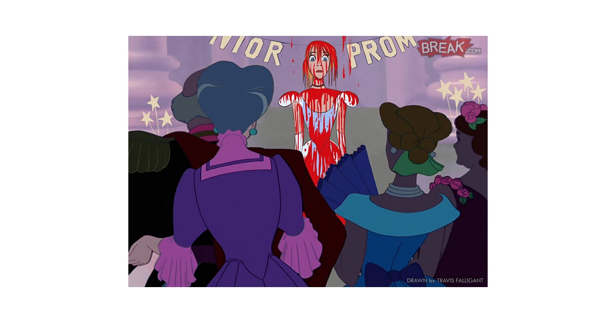 Cinderella As Carrie Disney Princesses As Horror Movie