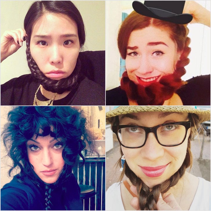 Women Braiding Their Hair Into Beards Trend