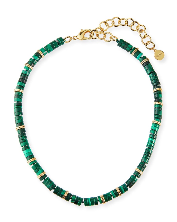 Nest Jewelry Malachite Heishi Necklace | Shop Kiara's Beaded Necklaces ...