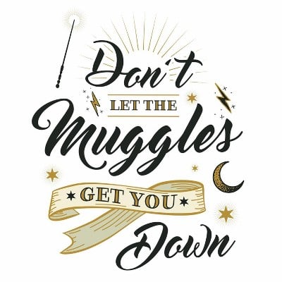 Harry Potter Muggles Quote Peel-and-Stick Wall Decals