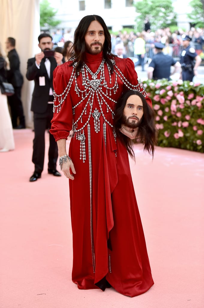 Jared Leto With a Replica of His Own Head at the 2019 Met Gala ...