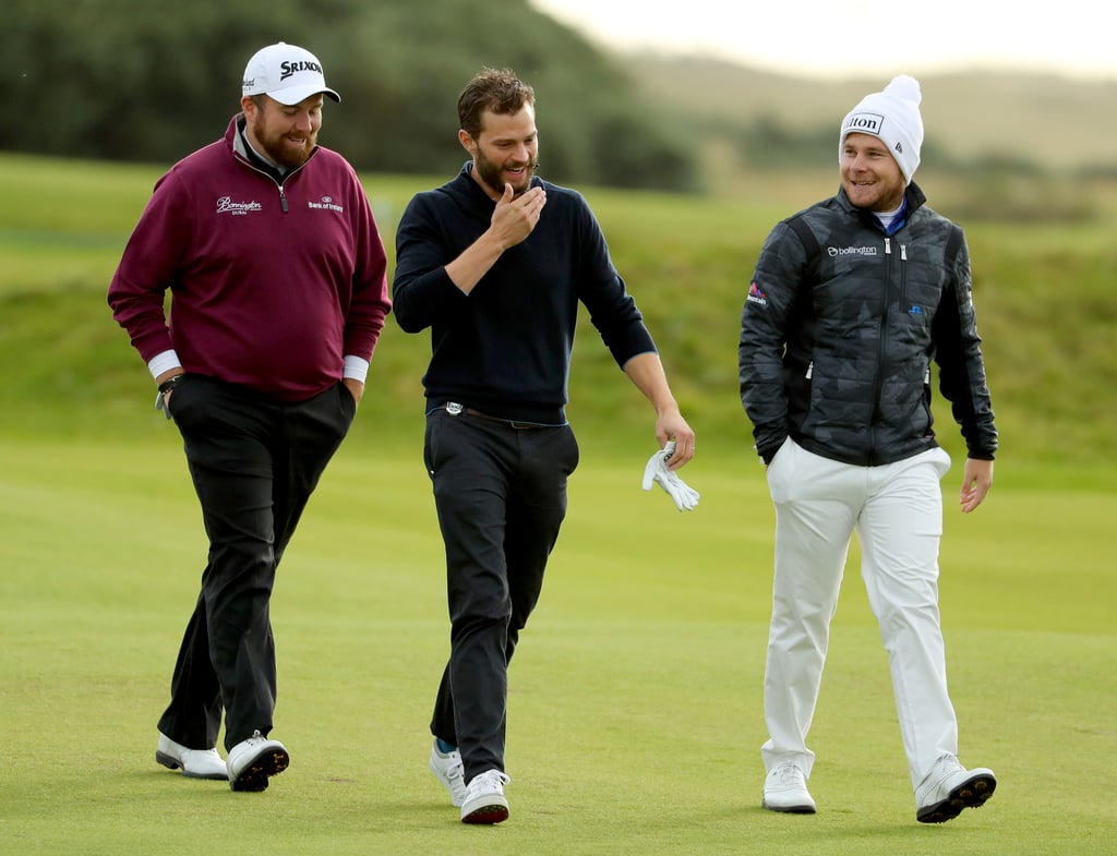 Jamie Dornan Golfing in Scotland October 2016