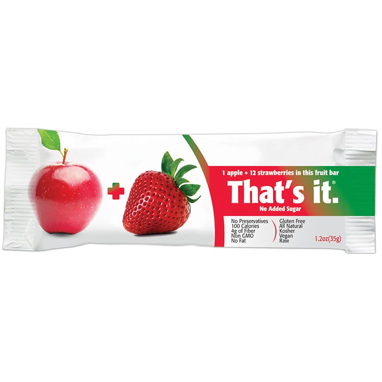 That's It Fruit Bar, Apple and Strawberry - 1.2 oz packet