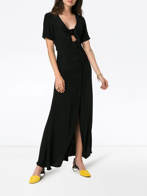 Staud Black Maya Tie Front Maxi Dress 22 Sexy Maxi Dresses That Will Make Your Heart Stop Popsugar Fashion Photo 19