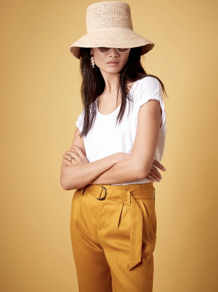 Banana Republic Linen Scoop-Neck T-Shirt