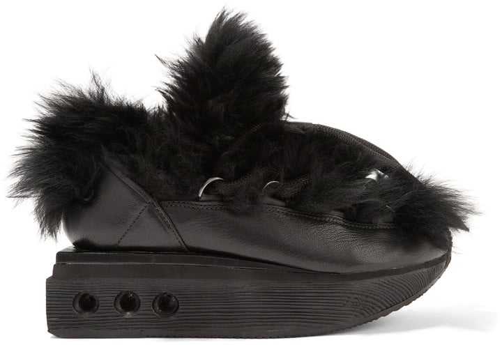 The Y-3 + Adidas Originals Hike Faux-Fur Leather Wedge | We Found Most Outrageous Sneakers the Internet | POPSUGAR Fashion Photo 3