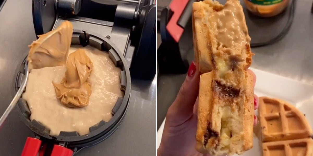 This stuffed waffle maker will elevate your brunch game for $30