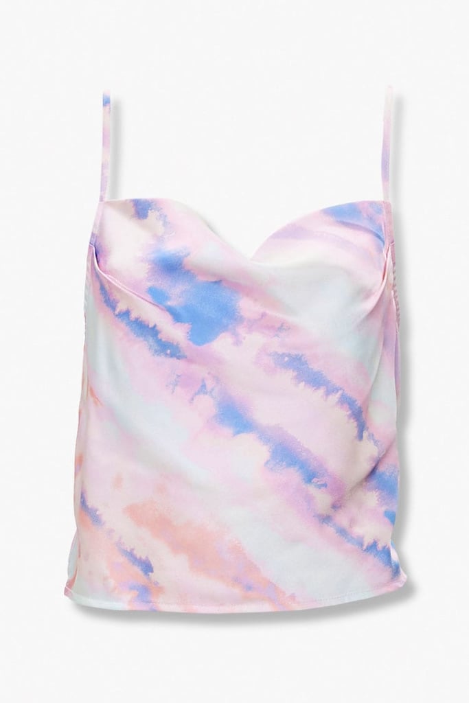 Forever 21 Watercolor Satin Cami