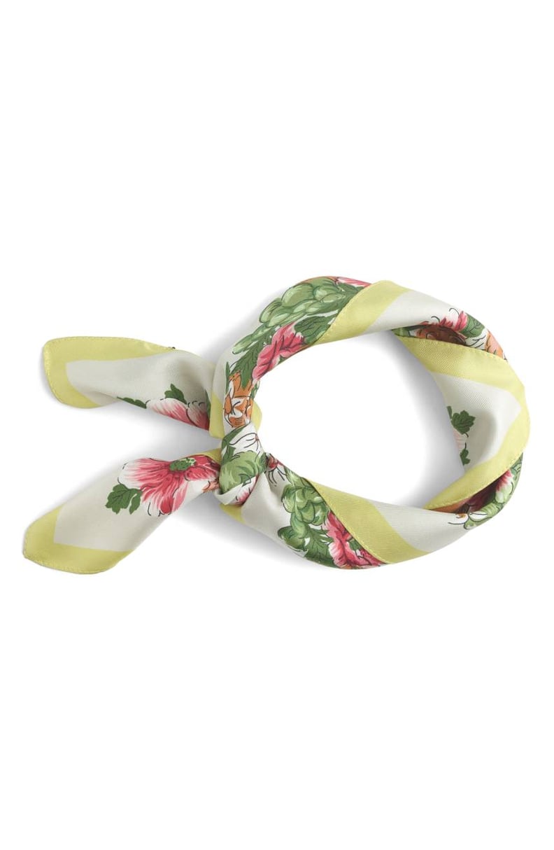 J.Crew California Map Silk Scarf