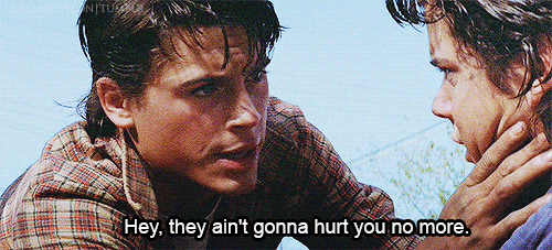 And he takes care of Ponyboy in the middle of some tense times.