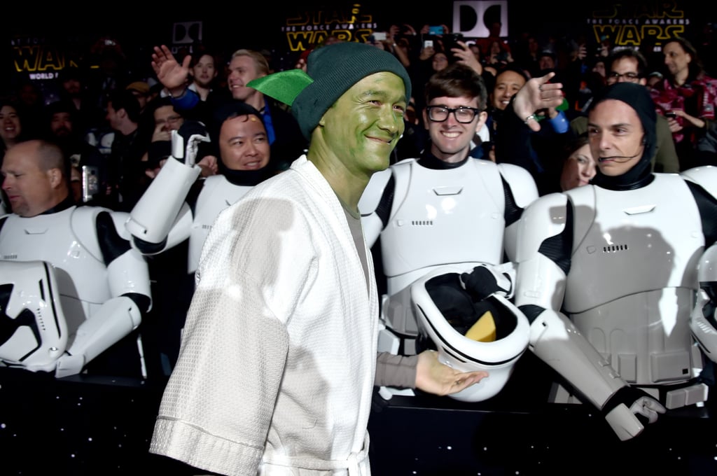 Joseph Gordon-Levitt Yoda Costume at Star Wars Premiere 2015