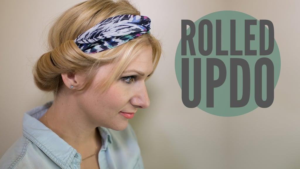 Updo Cornrow Braids Hairstyle