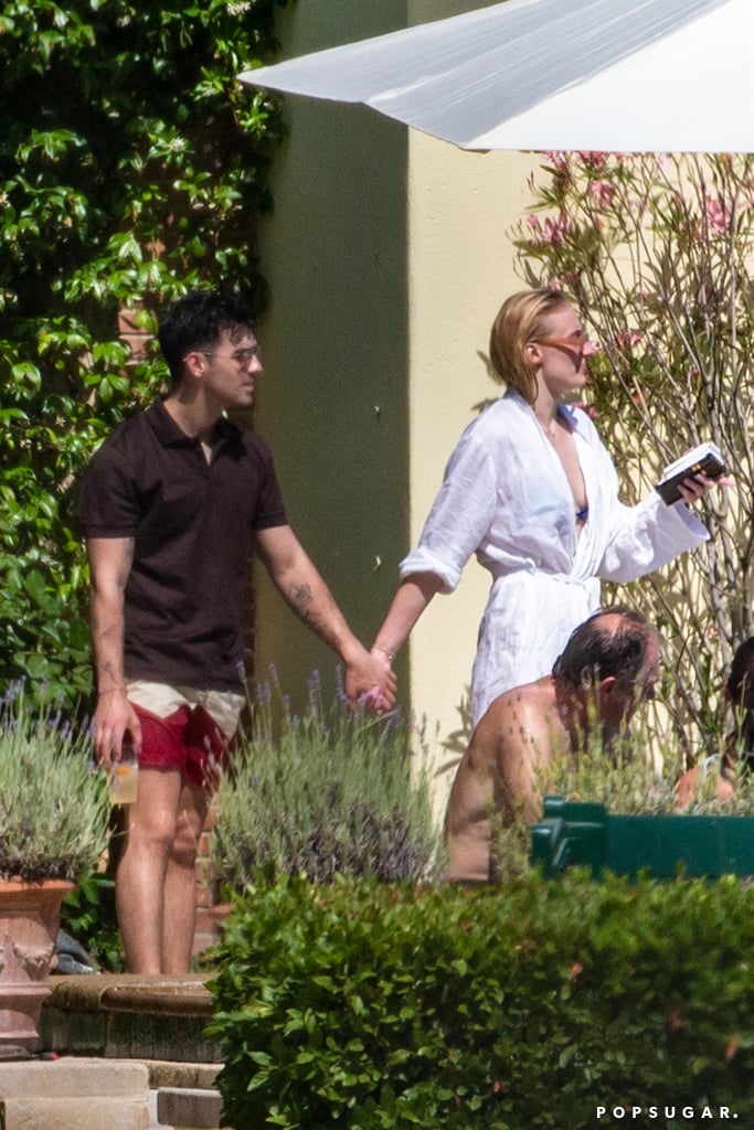 Joe Jonas and Sophie Turner at Wedding Venue Pictures