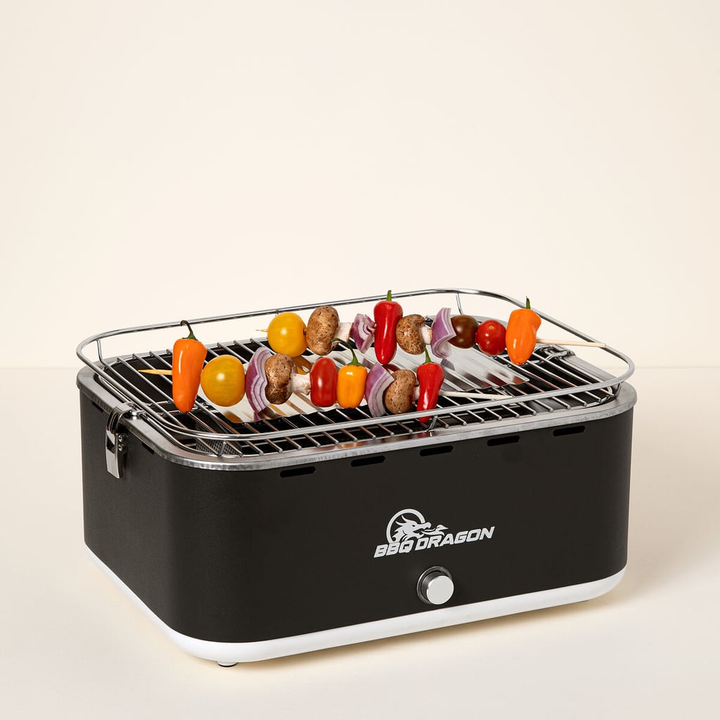 Portable Fan-Powered Charcoal Grill