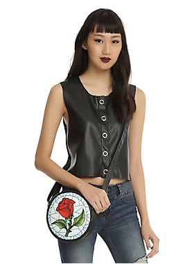 Enchanted rose crossbody bag