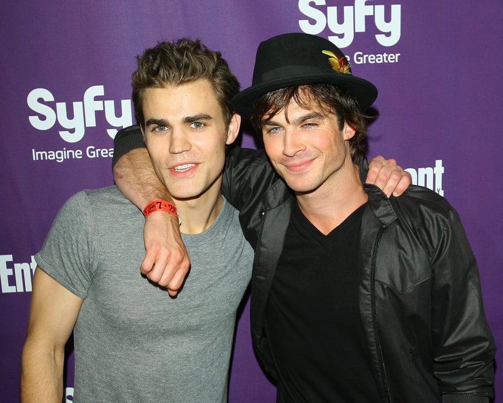 When They Gave Each Other This Awkward Side Hug Ian Somerhalder and Paul Wesley Pictures