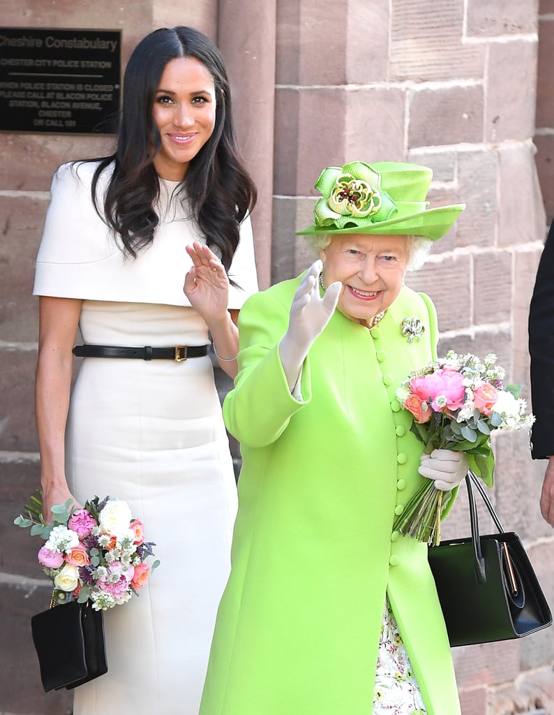 Related:

            
            
                                    
                            

            Watch Meghan Markle Avoid a Very Awkward Moment With the Queen Before Getting Into the Car