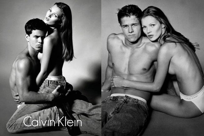 Mark Wahlberg and Kate Moss 1993 Campaign